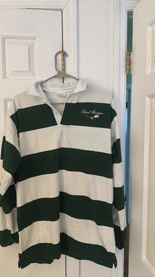 Green And White Rugby Sweater Hazel Boutique - Image 1 of 4