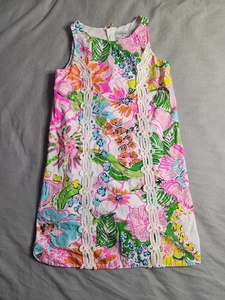 Vestido Floral Colección 20 Aniversario Lily Pulitzer Niñas Talla Grande Preppy NUEVO - Imagen 1 de 8