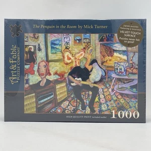 A & F Mick Turner • The Penguin In The Room • Jigsaw Puzzle Velvet Touch 1000 Pc - Picture 1 of 14