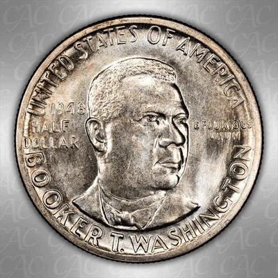 1948-S Booker T. Washington 50C CACG MS 67  - Image 1 of 3