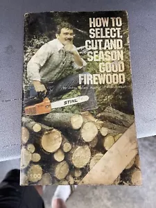 Vintage seltene Stihl Broschüre Schneiden Brennholz 020 1970er - Bild 1 von 5