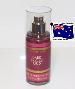 BATH & BODY WORKS * Dark Velvet Oud * BODY MIST SPRAY 75ML TRAVEL SIZE - Picture 1 of 1
