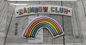 Rainbow Club H&M Iron On patch patches Badges pride day week gay bisexual lgbtq - Picture 1 of 1