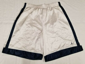 Air Jordan basketball shorts men sz 3XL white/navy shimmer