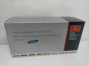 CMC Mercedes Benz W154 1938 Sieger Frankreich M 038 Diecast Scala 1/18-Y1-B1 - Foto 1 di 13