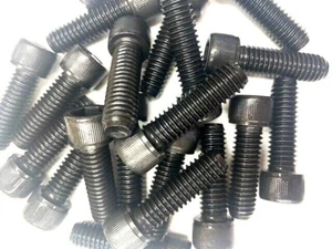 3/8-16 X 1-1/4" TAPA DE CABEZA DE ENCHUFE TORNILLOS NEGRO ACERO ALEADO TRATADO TÉRMICAMENTE - 20 PIEZAS - Imagen 1 de 6