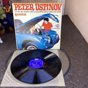 PETER USTINOV devastating Look At Sports Car Racing (57’ RIVERSIDE MG VINYL LP) - Picture 1 of 2
