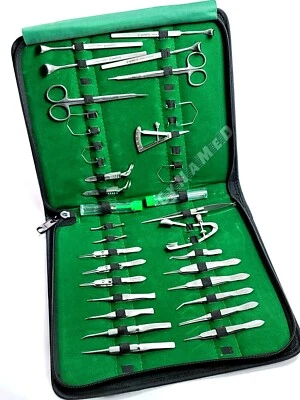 GERMAN 32 Pcs Ophthalmic Cataract Eye Micro Surgery Surgical Instruments SET Kit