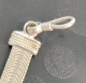Bracciale Argento Indiano maglia a fascia. Da 20cm. Ca. Artigianale. - Foto 1 di 6
