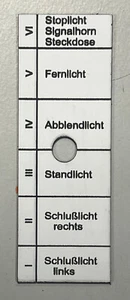 Einleger Schild Sicherungskasten Porsche Diesel Traktor Super Export - Bild 1 von 2
