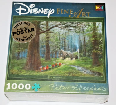 Disney Bellas Artes Blancanieves Fuera de Casa We Go Peter Ellenshaw 1000 PC Puzzle NUEVO Foto 1 de 4