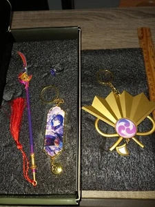 Genshin Impact Gift Box - Sword Keychain Ring - Raiden Shogun (Manga Anime) - Picture 1 of 9