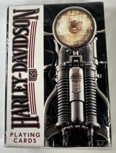 Harley Davidson Playing Cards Springer Back FACTORY SEALED  Made in USA 1996 New - Picture 1 of 5
