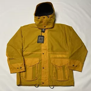 FILSON Foul Weather Hooded Jacket Larch Gold Waxed Canvas L Shelter Cover Cloth - Bild 1 von 11