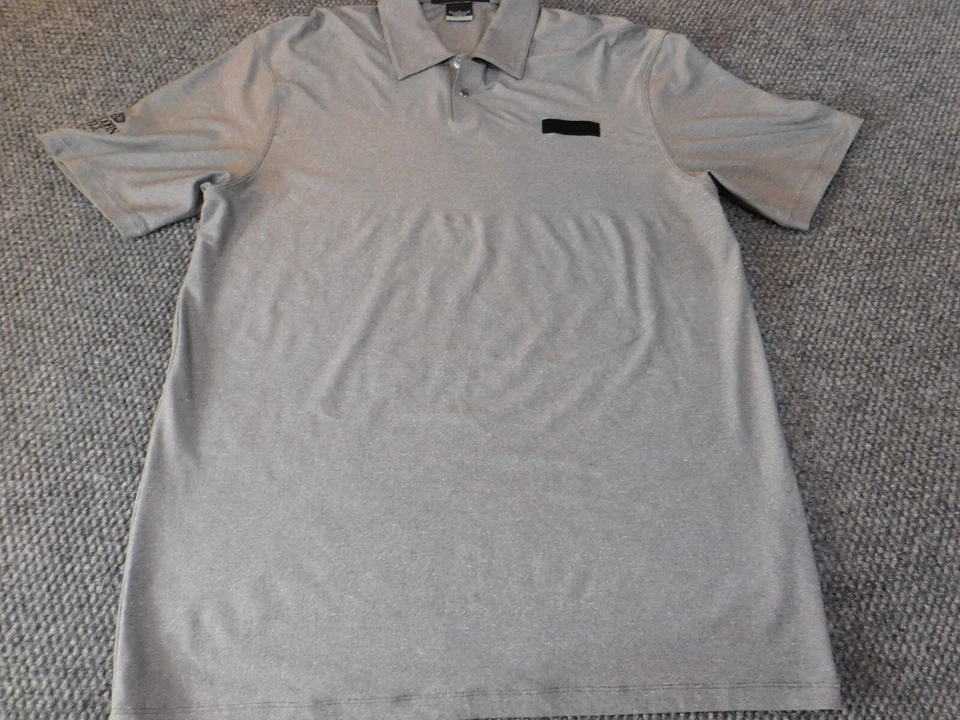 Polo Nike Colección Tiger Woods Para Hombre Gris Medio Dri-fit Golf Elástico Activo Foto 1 de 4