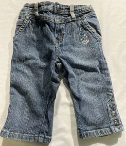 Girls size 4 Roca Wear blue jean capris - Picture 1 of 7