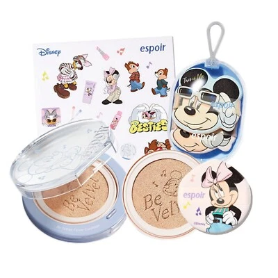 ESPOIR Be Velvet Cover Cushion​ 13g+ Refill 13g +Puff​+Sticker SPF42 PA++ Disney - Image 1 of 4