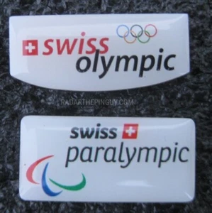 2020 Swiss Olympic & Paralympic NOC 2 Pin Set - Picture 1 of 1