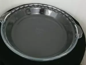 PYREX #229 9-1/2 Inch Clear Glass Fluted Scalloped Edge Deep Dish Pie Plate - Picture 1 of 6