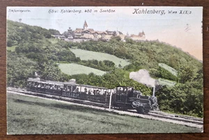 Kahlenberg (Vienna, Austria), cartolina a colori formato piccolo viaggiata, 1912 - Picture 1 of 2