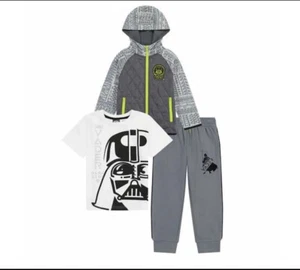 Star Wars Character Kids' 3-piece Sweater Fleece Set Size 5 - Picture 1 of 4