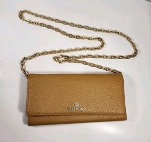 Valentino By Mario Valentino Juniper Pebbled Leather Crossbody Purse Wallet EUC - Picture 1 of 11