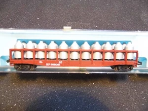 N - Atlas 3021 - 55' Container Flatcar, Southern Pacific     NIB Rapido - Picture 1 of 2