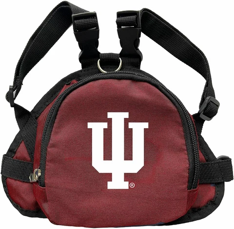 NEW! INDIANA HOOSIERS DOG CAT MINI BACKPACK HARNESS w/LEASH CHOOSE SIZE Cover