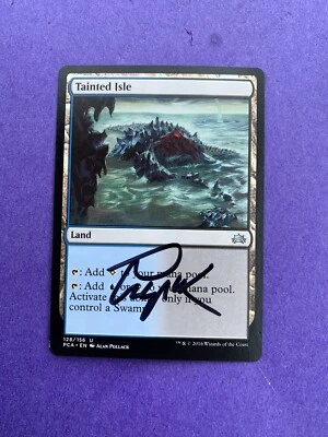 MTG Magic Tainted Isle Signed Artist Proof X1 Planechase Alan Pollack - Image 1 of 2