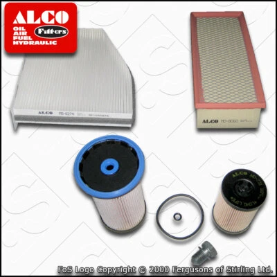 SERVICE KIT for VW PASSAT CC 2.0 TDI CU ALCO OIL AIR FUEL CABIN FILTER 2015-2016 - Image 1 of 4