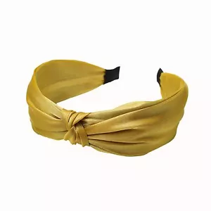 Solid Colour Cross Knot Hair Bands Women Silk Headbands Knotting Non-slip Hai... - Picture 1 of 7