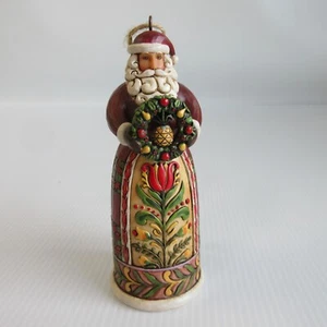 2011 JIM SHORE COLONIAL WILLIAMSBURG FOUNDATION SANTA ORNAMENT - Picture 1 of 6