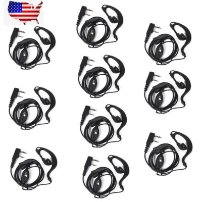 10X Auriculares Auriculares Auriculares Para Baofeng UV-5R uv-5r+ UV-82 BF-888S BF88A Radio Foto 1 de 4