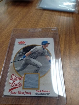 Hank Blalock 2004 Fleer Tradition Stand Outs Game Jersey SO-HB Texas Rangers - Image 1 of 2