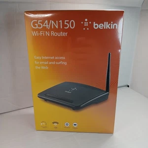Belkin G54/N150 router wireless Wi Fi N 4 porte LAN fino a 150 Mbps - Foto 1 di 6