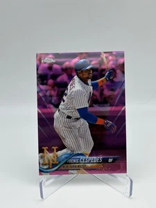 2018 Topps chrome pink refractor Yoenis Cespedes Mets 119 - Bild 1 von 2