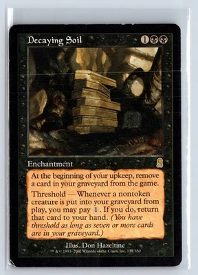 DECAYING SOIL - Odyssey – MTG Magic the Gathering Card - Rare - Image 1 of 4