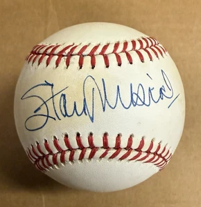 STAN MUSIAL SIGNED AUTOGRAPHED OFFICIAL MLB BALL BASEBALL HOF CARDINALS JSA - Picture 1 of 7