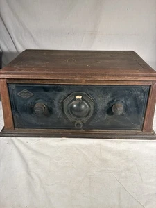 1920`s Amplifex 6 Tube Radio With Extra Nos Tubes.For Parts Or Repair - Picture 1 of 18