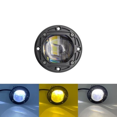 LED Motorcycle Headlamp Dual Beam Waterproof Aluminum Alloy Front Assembly - Image 1 of 4
