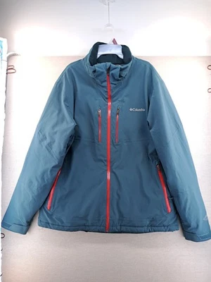 Columbia Jacket Mens XL Teal Blue Omni Heat Tech Bugaboo Interchange 3-in-1 Coat - Image 1 of 4
