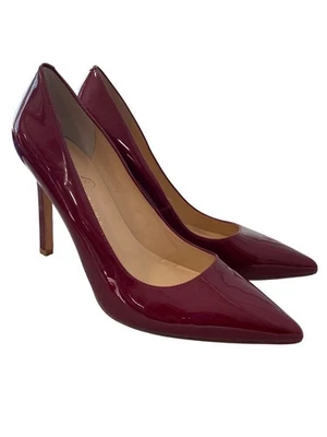 Ivanka Trump Itcarra Pumps Size 9.5 Burgundy Patent Leather Stiletto Heels Party - Image 1 of 4