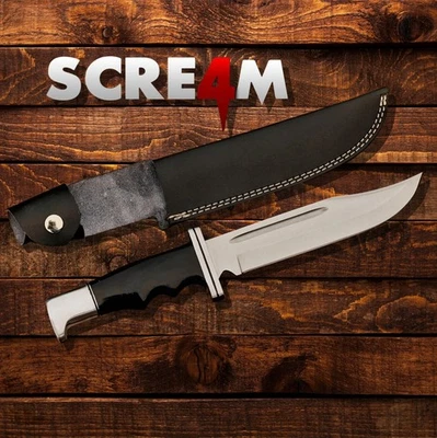 NICE GUY Scream Knife Replica Bloody Ghostface Knife Buck 120 Horror Movie Knife Handmade