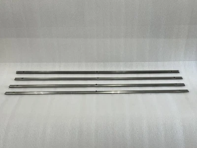 1986 1987 1988 1989 1990 1991 JEEP GRAND WAGONEER CHROME DOOR MOLDING TRIMS SET - Image 1 of 4