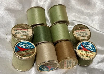 LOT of 10 J & P’s Coats GREEN #58 Thread 300 Yd VARIOUS - Image 1 of 4