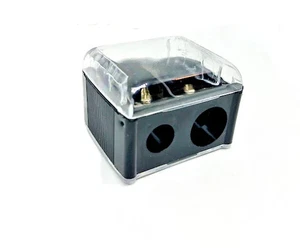 Make Up Sharpener Pencil Eye Brow Liner Lip Cosmetic Beauty Double Hole MakeUp - Picture 1 of 8