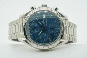 Omega Speedmaster Date Automatic 351180 3511.80 39mm Blue Dial 11454U - Picture 1 of 1