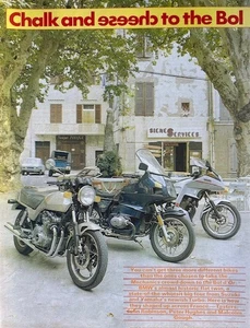 SUZUKI GSX1100EZ v BMW R80RT v YAMAHA XJ650T - ORIGINAL 10 PAGE COMPARISON TEST - Picture 1 of 10