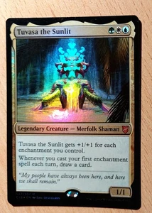 Mtg Magic: # FOIL # Tuvasa die Sonnenbeschienene, the Sunlit, English Nearmint  - Bild 1 von 3