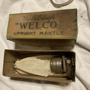 Welsbach WELCO Upright Mantle- Box With Poor Mantle - Picture 1 of 1